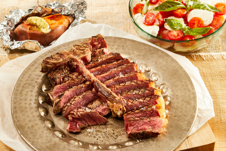 BBQ t-bone steak